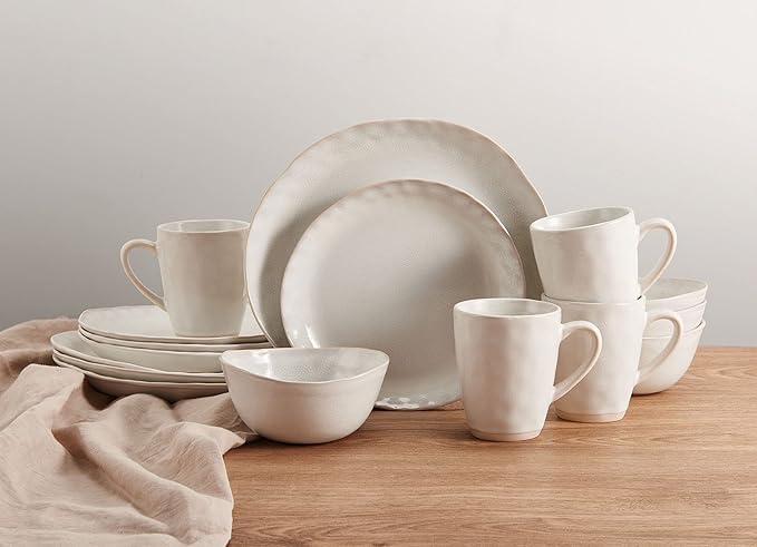 Mikasa Cora 16 Piece Dinnerware Set Service For 4 Cream