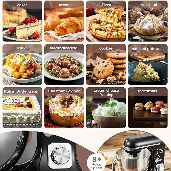 Juicing Blending Cooking Machine - Blender with Meat Mincing and Juice Extraction for Pate Drinks Meet Vegetables (Black)
