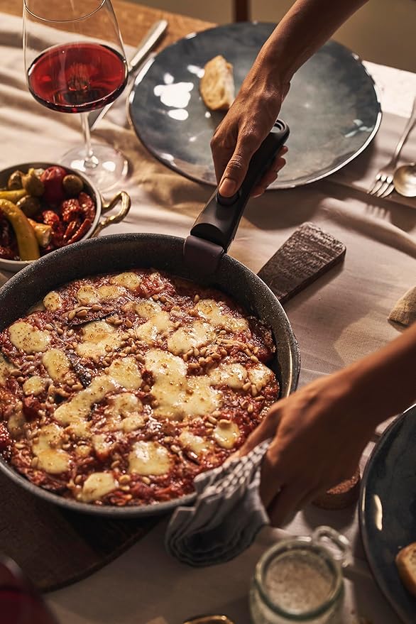 Ballarini Vinci Z1029-792 Vinci Frying Pan 7.9 inches (20 cm) / 10.2 inches (26 cm) Dedicated Handle 3-Piece Set Made in Italy IH Compatible Ceramic Coating