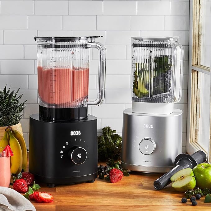 Professional 12-Speed High-Performance Countertop Blender 1400 Watt Motor 64 Oz BPA-Free Tritan Container Digital Controls Pulse Function Tamper Tool Included Friction Heat for Hot Soups Ice Cr