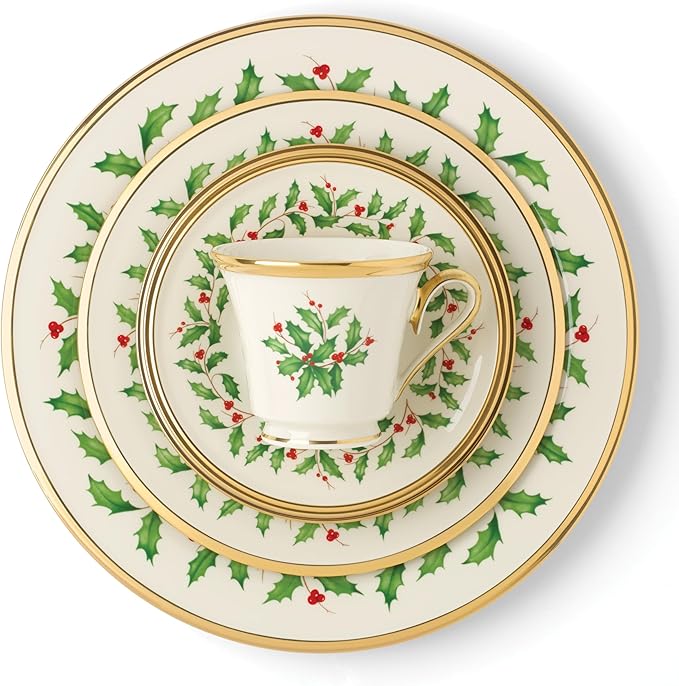 Lenox 146590600 Holiday 5-Piece Place Setting Christmas Drinkware Set Hosting