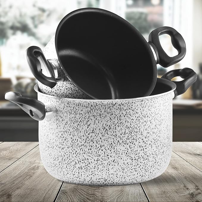 HOUSE COLLECTION Linea KOS Saucepans Set of 2 16/20 cm Grey Trudi Medium (HSC1876)