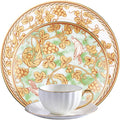 24 piece bone china dinnerware set dishes set for 6 elegant coffee cups and plates sets for party dinner christmas for mom and grandmother Grape pattern