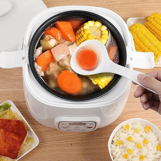 HEEPDD Car Rice Cooker ABS PP Aluminum Alloy 2L 12V Portable Double Safety Design Rice Cooker with Steam Plate Insulation Anti Stick Rice Cooker for Travel