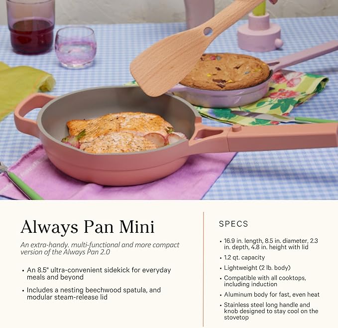 Our Place Cookware Set - Complete 13-Piece Set Including Always Pan 2.0 Mini Always Pan Perfect Pot and Mini Perfect Pot | Multifunctional Toxin-Free Nonstick | Replaces 36 Pieces | Sage
