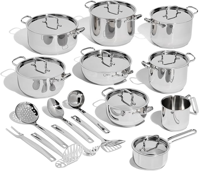 Lagostina Sfiziosa Extravagant Battery Stainless Steel Set of 24