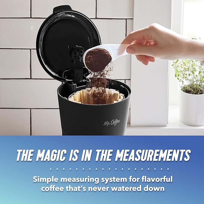 Mr. Coffee Iced Coffee Maker Single Serve Machine with 22-Ounce Tumbler and Reusable Coffee Filter Black