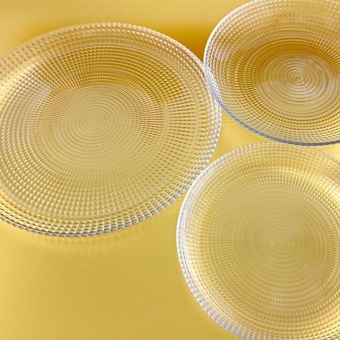 Helios Glass Dinnerware Set Set of 18 pcs Clear
