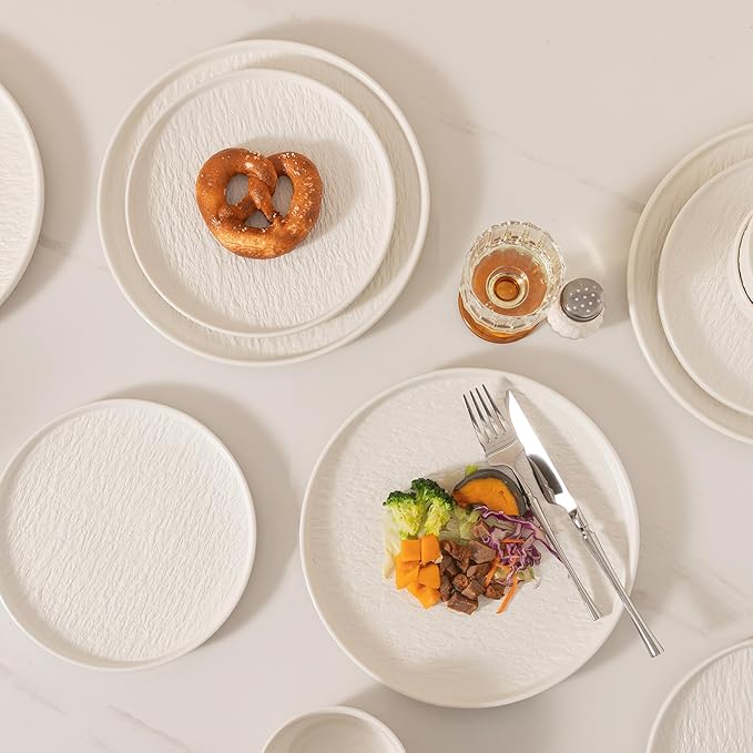 Dinnerware sets plates and bowls sets modern platesCeramic Dinnerware Sets12 Pieces Porcelain Lightweight PlatesScratch Resistant Dish Set (style - 9 4 - Set (12pcs))