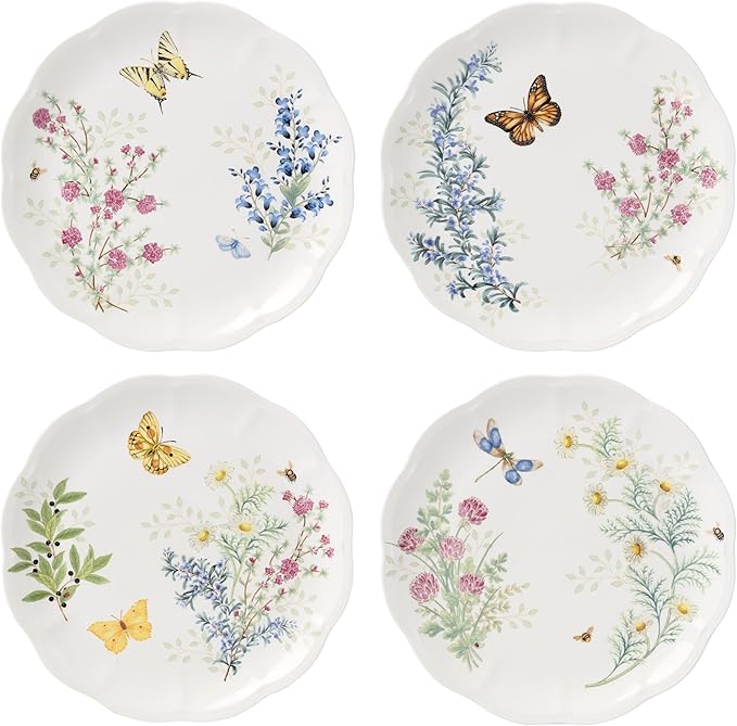 Lenox 897794 Butterfly Meadow Herbs Dinner Plates Set Of 4