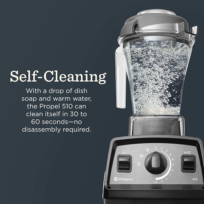 Vitamix Propel Series 510 Blender with Three Blending Programs Professional-Grade Blender for Smoothies and More Stainless-Steel Blades Self-Cleaning Kitchen Appliance 48 Oz Container Slate