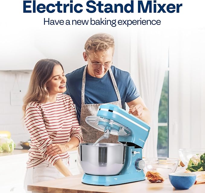 VIVOHOME Electric Ice Shaver Snow Cone Maker Machine Silver 143lbs/hr with VIVOHOME 4.75 Quart Stand Mixer 8 Speed Kitchen Electric Food Mixer