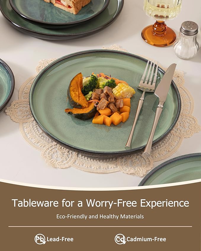 Dinnerware sets plates and bowls sets modern platesCeramic Dinnerware Sets12 Pieces Porcelain Lightweight PlatesScratch Resistant Dish Set (style - 7 4 - Set (12pcs))