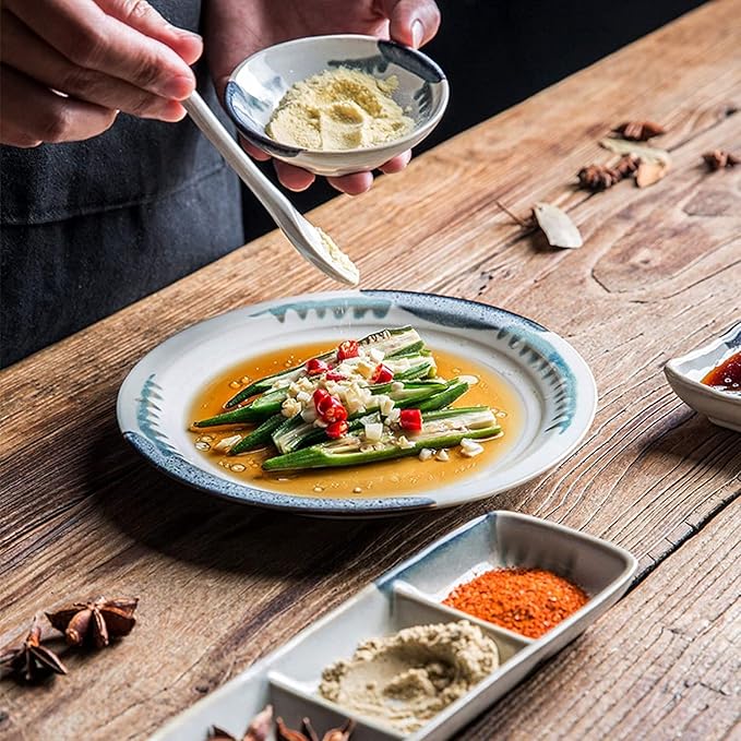 Dinnerware Sets - Luxury Dishes Service Set Ceramics Dinner Sets 28 Pieces Dinnerware Combination Set | Porcelain Steak Plates And Cereals Bowls Sets
