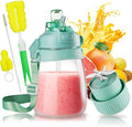 1100ml Portable Juicer with 10-Blade Turbo Juicing USB-C Fast Charging 12+ Cups per Charge Juice Glass with Sip Lid &amp Carrying Strap for Travel &amp office &amp Gym. Not for Ice Crushing. (Gr