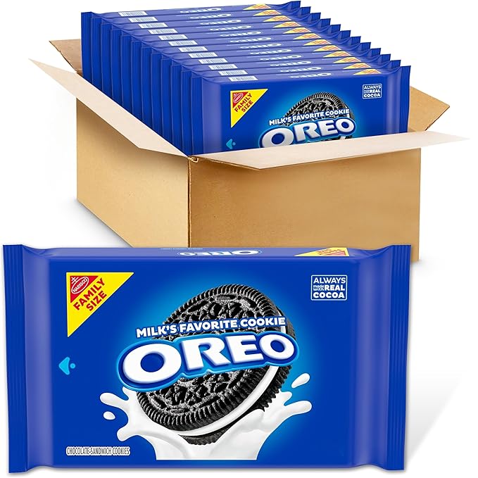 OREO Chocolate Sandwich Cookies Family Size 12 - 18.12 oz Packs