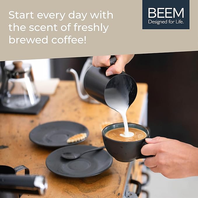 BEEM - Pour Over Coffee Maker 4 Piece Coffee Dripper Machine with Glass Jug Serves up to 4 Cups (0.5L)