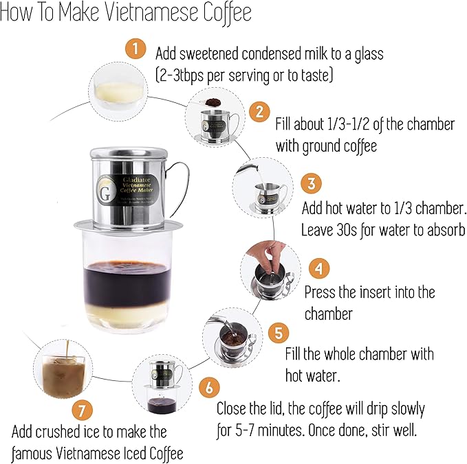 Vietnamese Coffee Maker Filter Phin Small French Press Portable Cup Single Serve Coffee Makers Gift for coffee lovers
