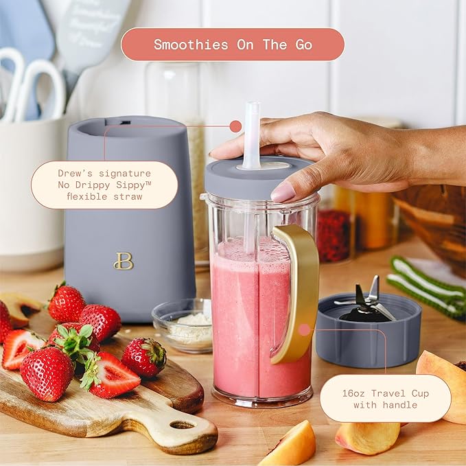 High Speed Countertop Blender featuring Multiple Speeds and Ice Crush Function Compact Smoothie Blender for Frozen Drinks – Beautiful Kitchen Collection