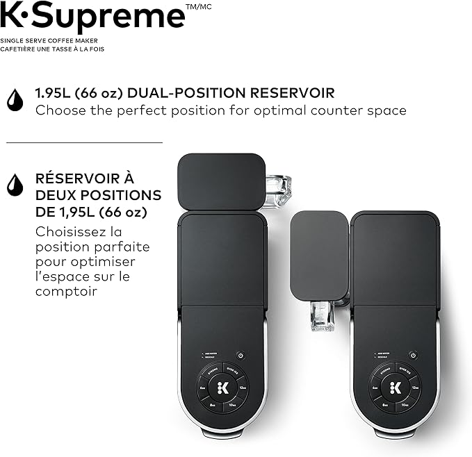 Keurig K-Supreme Coffee Maker Single Serve K-Cup Pod Coffee Brewer With MultiStream Technology 66 Oz Dual-Position Reservoir