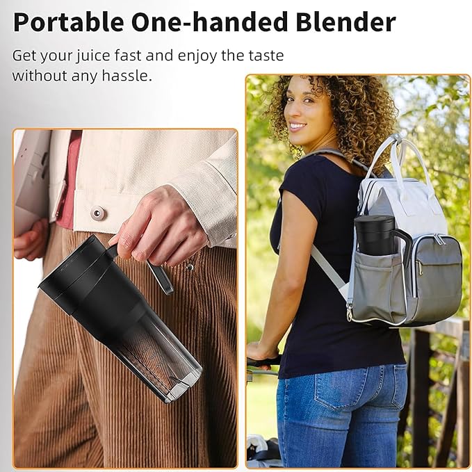 Portable Blenders and Shakes Blender USB Rechargeable Handheld Cup Sports Travel and Home Rechargeable