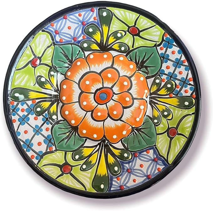 12-Piece Talavera Dinnerware Set | Handmade Mexican Ceramic Plates &amp Bowls