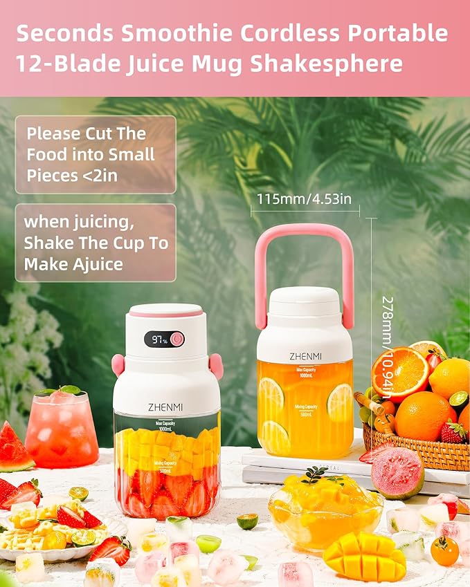 Portable Blender Personal Blender for Smoothies &amp Shakes