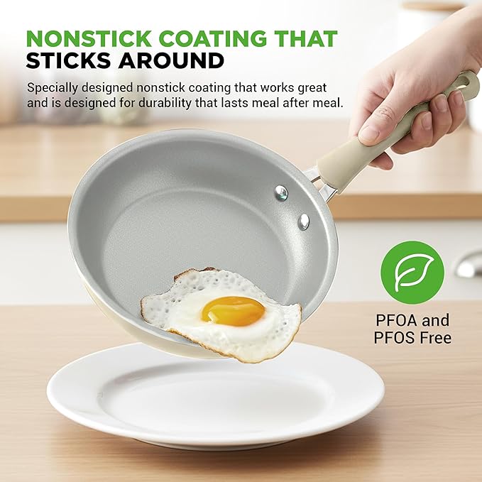 NutriChef 20-Piece Non-Stick Bakeware and Cookware Set - Utensils Including Pots and Baking Pans Made with Durable Aluminum Tempered Glass Lids Heat-Resistant Utensils Easy-Clean Design (White)