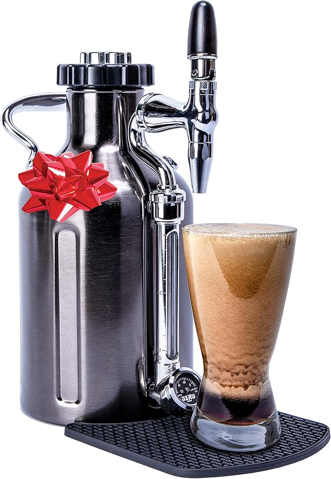 GrowlerWerks uKeg Nitro Cold Brew Coffee Maker 50 oz Black Chrome