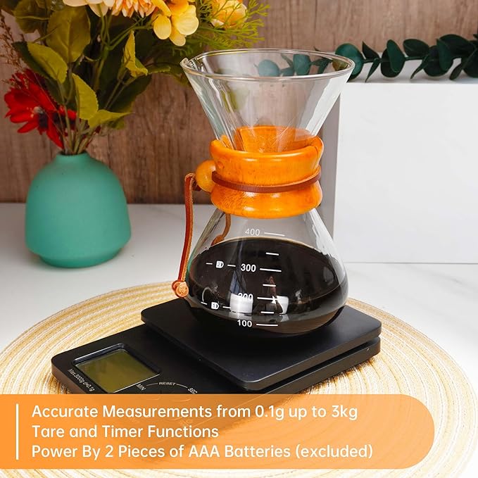 SuperCook Pour Over Coffee Kit Coffee Maker Set All in One Hand Drip Coffee Set Coffee Grinder Manual Set Ideal for Anniversary Birthday Gift
