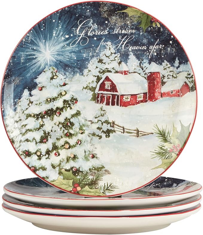 Certified International Silent Night 16 pc Dinnerware Set Service for 4