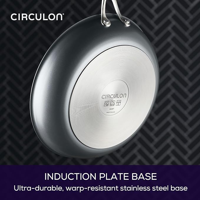 Circulon A1 Series with ScratchDefense Technology Nonstick Induction Frying Pan/Skillet 12 Inch Graphite