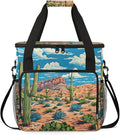 Cactus Tropical Coffee Maker Travel Bag for Keurig K-Mini/K-Mini Plus Insulated Waterproof Tote with Pockets for K-Cup Portable Single-Serve Brewer Case