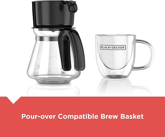BLACK+DECKER CM0755BZ 4-in-1 5-Cup* Station Coffeemaker Black 5 Cup