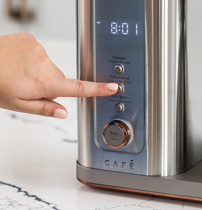 Café Specialty Drip Coffee Maker | 10-Cup Insulated Thermal Carafe | WiFi Enabled Voice-to-Brew Technology | Smart Home Kitchen Essientials | SCA Certified Barista-Quality Brew | Stainless Steel
