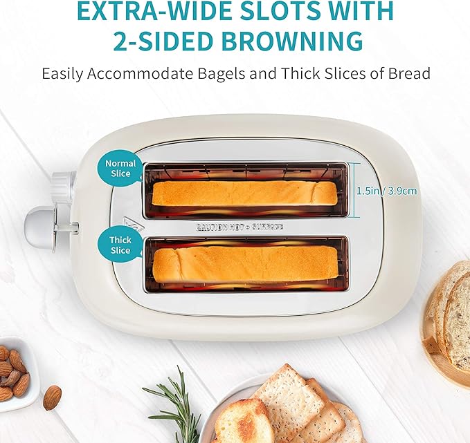 Ultrean 2 Slice Toaster &amp Rechargeable Electric Salt and Pepper Grinder Set