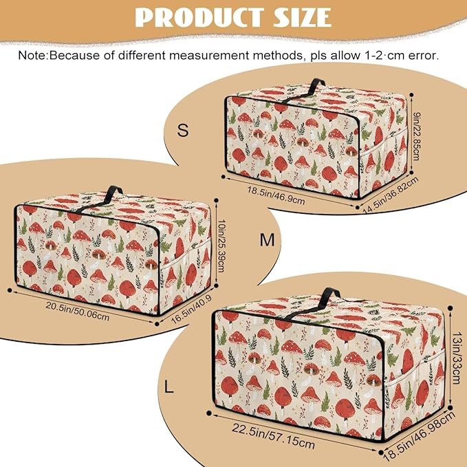 Toaster Oven Cover with Pockets Can Hold Jam Spreader Knife &amp Toast Machine Tongs Dust Fingerprint Protection Covers Keep Your Toaster Oven Pristine Cute Mushroom