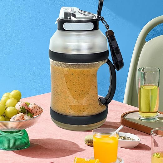 Powerful Portable Juicer Maker - 2000ml Capacity USB Rechargeable Blender Smoothies Juices - Ideal Home Office Outdoor Use(Mint Blue)