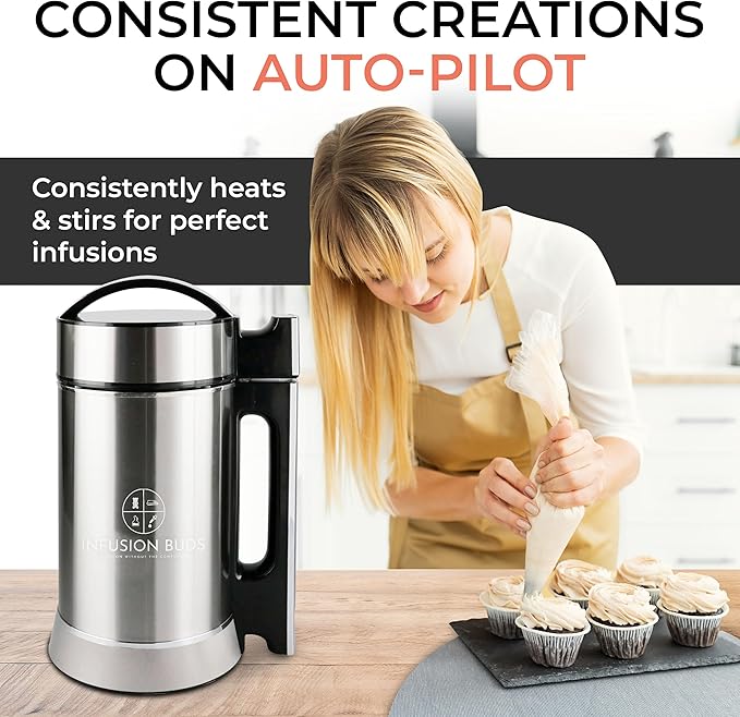 Butter Infuser Machine- Herbal Butter Maker Machine | Butter &amp Oil Infuser Machine. Butter Machine Includes Tons Of Accessories (Stainless Steel)