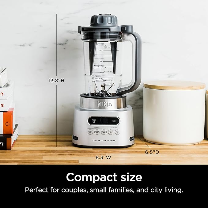 Ninja SS151 TWISTi Blender DUO High-Speed 1600 WP Smoothie Maker &amp Nutrient Extractor* 5 Functions Smoothie Spreads &amp More smartTORQUE 34-oz. Pitcher &amp (2) To-Go Cups Gray