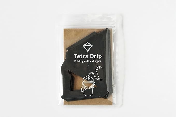 Munieq Tetra Portable Coffee Drip Stores Flat 3.5 Cups Gray Plastic Style