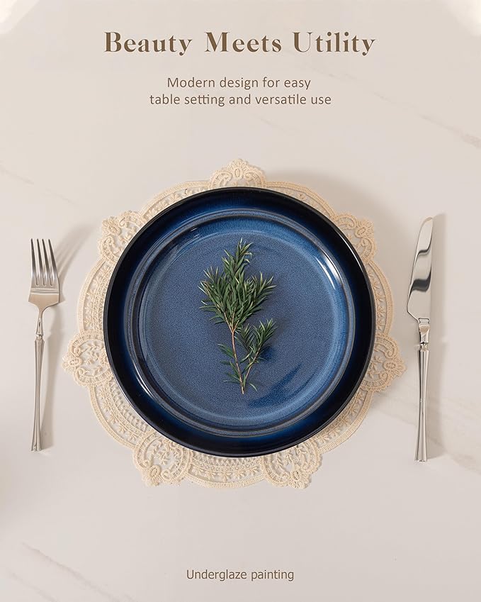 Dinnerware sets plates and bowls sets modern platesCeramic Dinnerware Sets12 Pieces Porcelain Lightweight PlatesScratch Resistant Dish Set (style - 8 4 - Set (12pcs))