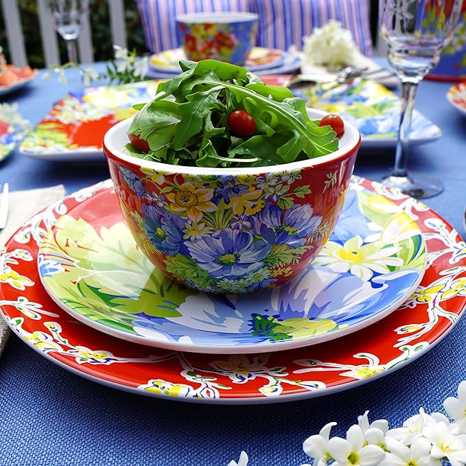 Certified International Blossom 16 Piece Dinnerware Set Serice for 4