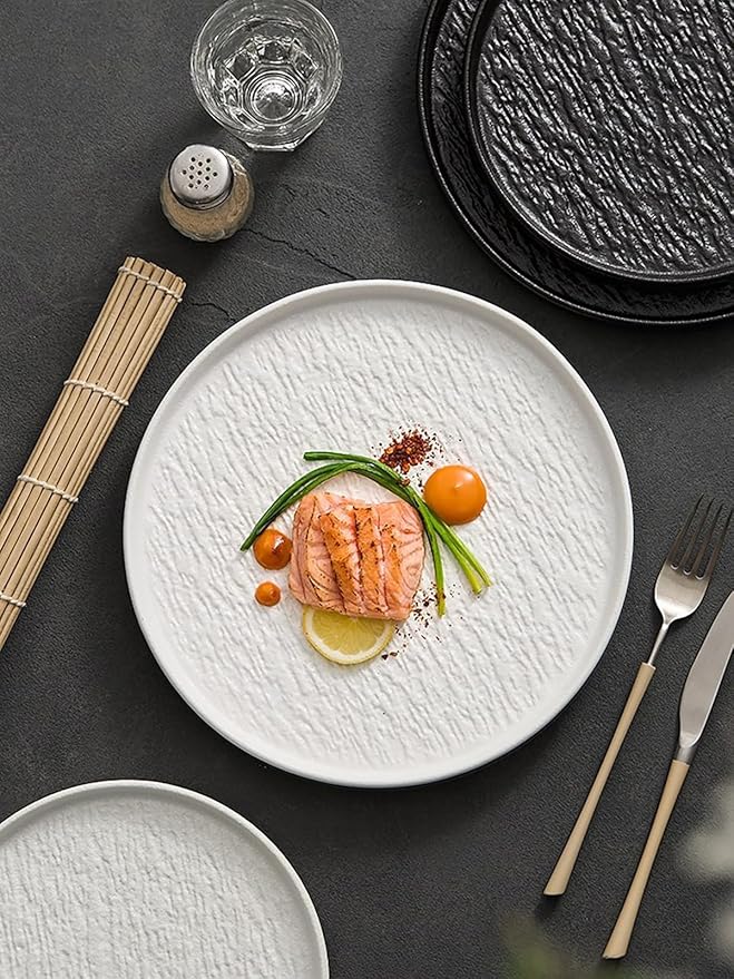 Matte Ceramic Dinnerware set for 4 16 Pieces Kitchen Plates and Bowls Set Porcelain Dish set for 4 Dishware Sets Stoneware Dinner Plates Sets Platos de Cocina Vajilla