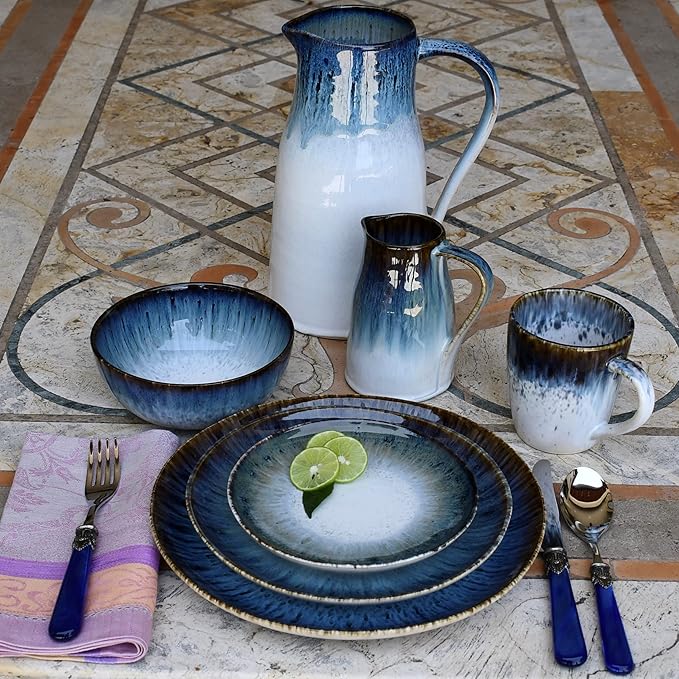 Carmel Ceramica Cypress Grove Dinnerware 12 Piece Set