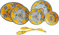 Le Cadeaux Luxury 16 Piece Melamine Dinnerware Set Service for 4 (Benidorm)
