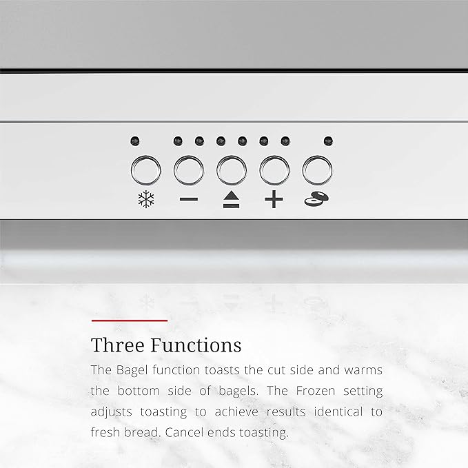 Russell Hobbs TRL9300GYR 2-Slice Glass Accent Long Toaster Silver