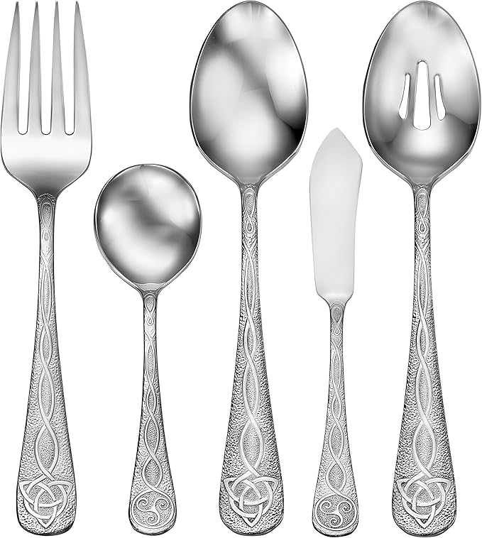 Liberty Tabletop Celtic 45pc Flatware Set Service for 8 Silverware MADE IN USA