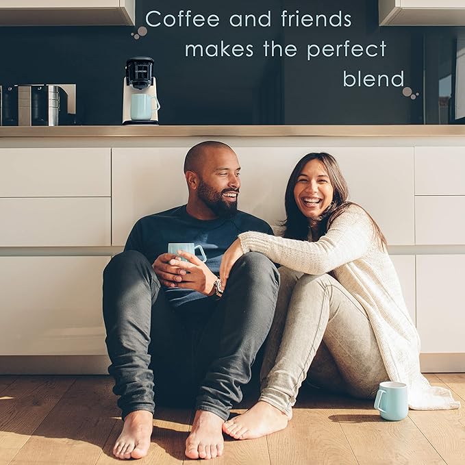 Mixpresso White Single Serve Coffee Maker for K Capsule Compact Mini Coffee Maker 800 Watt Coffee Machine for Pods or Ground Fast Brew Auto Shut Off 12 Oz Brew Size for Travel Office RV and Dorm