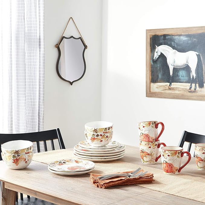 Harvest Splash 16pc Dinnerware SetService for 4